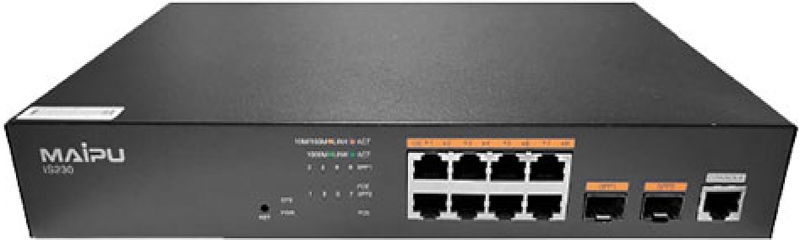 Switch Maipu IS230-10TP-AC 8-Ports Base-T PoE+, 2-Ports SFP Management